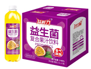 益鲜力益生菌百香果味复合果汁饮料1.5L×6瓶